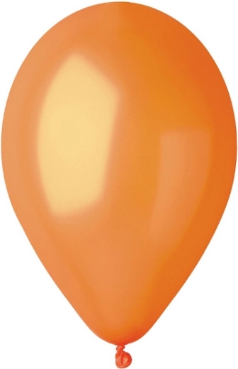Metallic ballonnen 20 cm – oranje