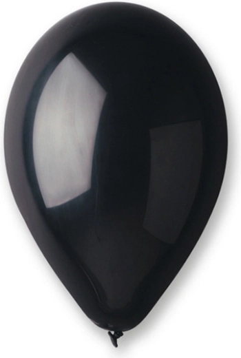 Metallische latexballonnen 10" zwart