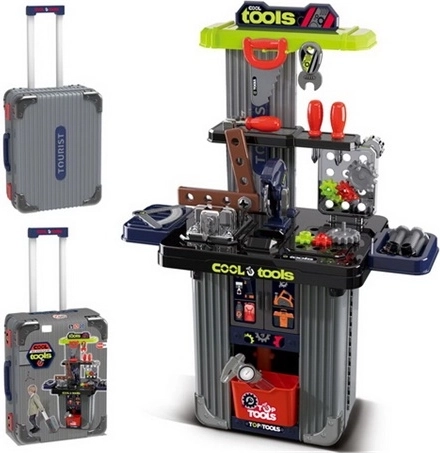 Madej kinderwerkbank 2-in-1 in koffer