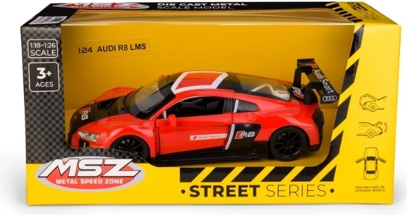 Verzamelmodel Audi R8 LMS op schaal 1:24, rood