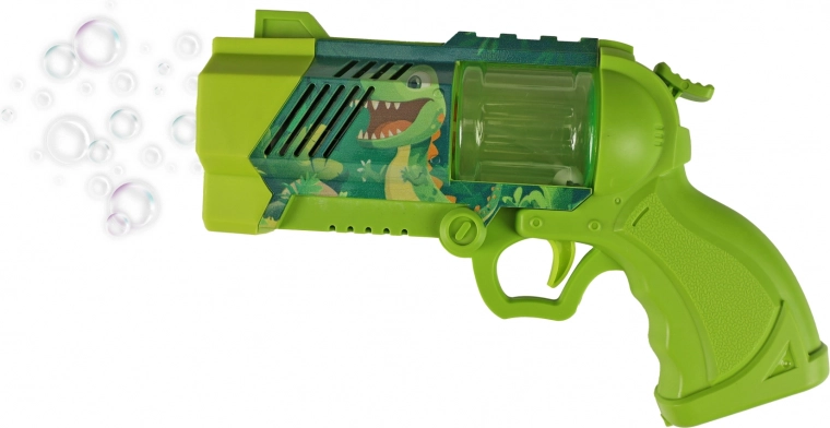 Bubbelpistool dinosaurus met licht – groen