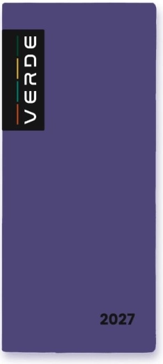 Maandagenda in PVC-omslag Violet 2027