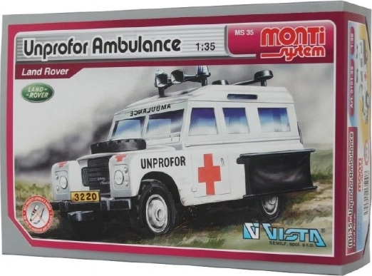 Bouwpakket Monti System UNPROFOR Ambulance Land Rover 1:35