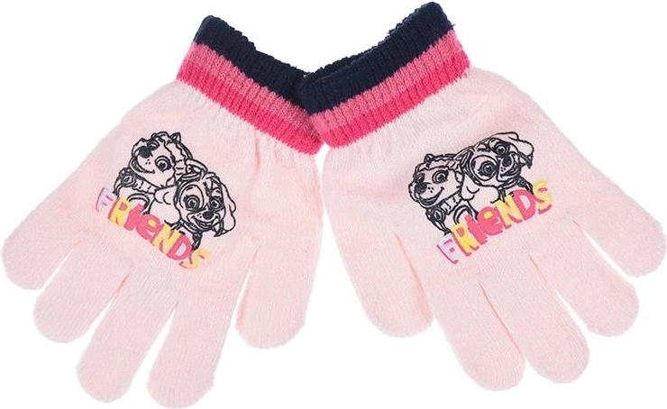 Handschoenen Paw Patrol roze - 1 stuk