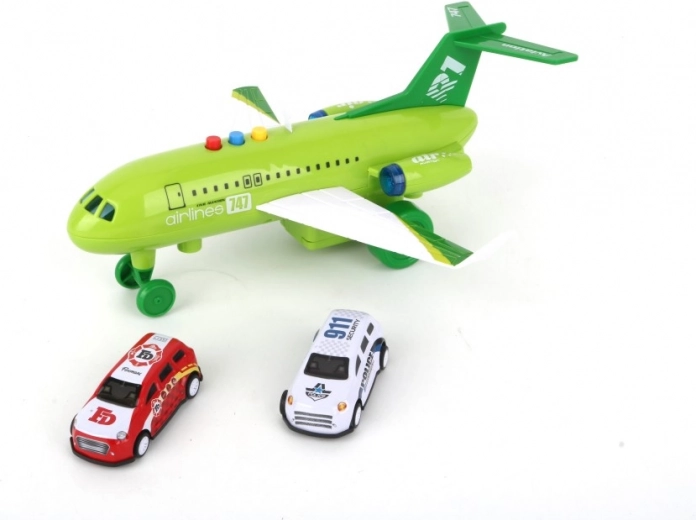 Vliegtuig 1:16 met wrijvingsaandrijving met licht en geluid