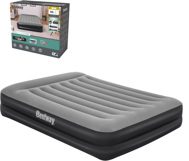Opblaasbaar bed BESTWAY met ingebouwde AC-pomp 203 × 152 × 46 cm