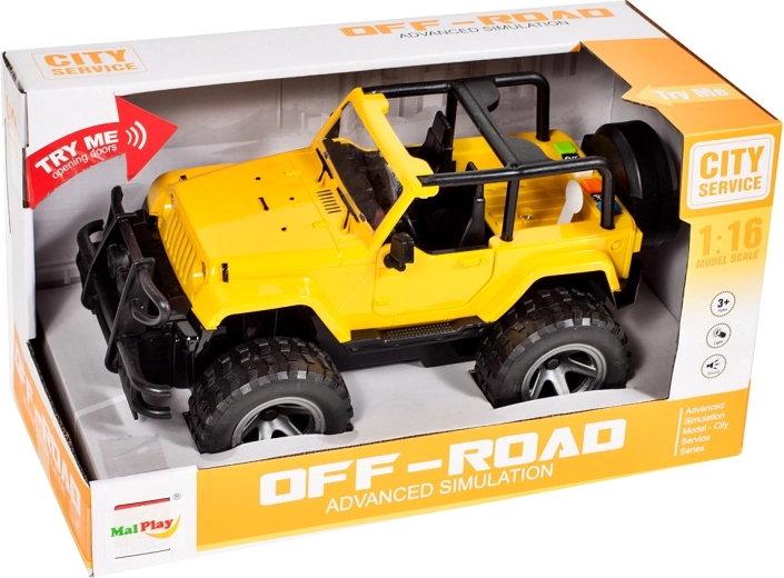 Terreinwagen JEEP 1:16 met licht en geluid