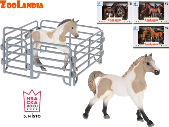 Zoolandia paard met veulen en accessoires – figuurset voor de boerderij