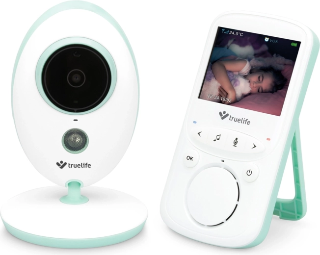 Video-babyfoon TRUELIFE NannyCam V24 Pro met 2,4" LCD en nachtzicht