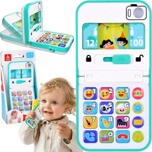 Interactieve muzikale klaptelefoon voor kinderen