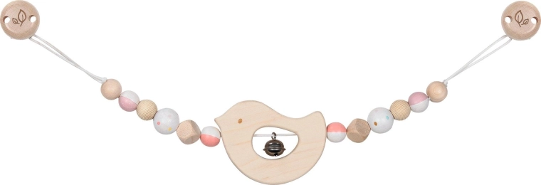 Wagenketting met vogeltje en clips - 1 stuk