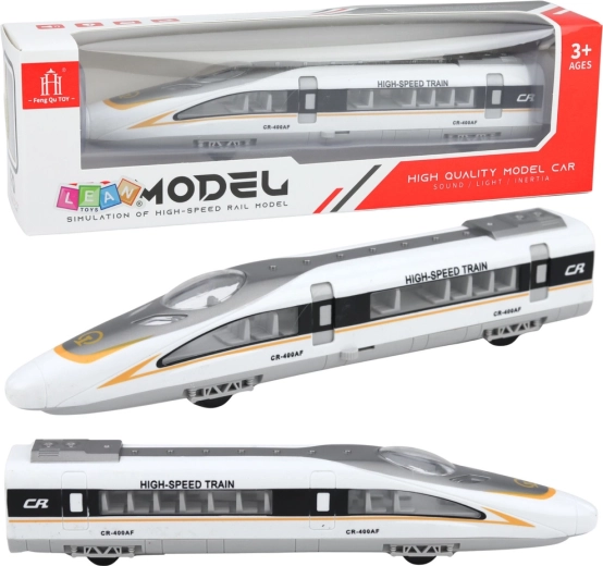 Hogesnelheidstrein met lampjes, geluiden en openslaande deuren