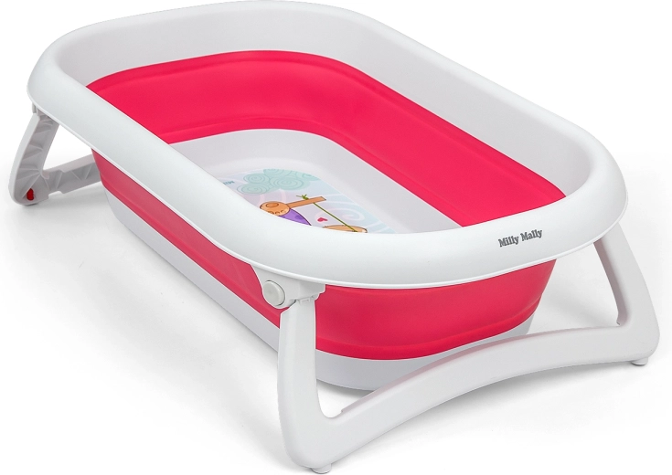 Opvouwbaar babybadje Milly Mally Aqua pink