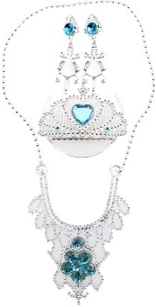 Kinderbeautyset met kroon, ketting en oorbellen