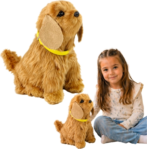 Interactieve pluchen cocker-spaniëlhond blaft en kwispelt