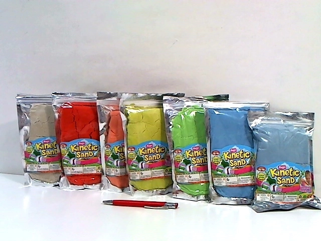 Kinetisch zand 500 g, gemengde kleuren - 1 stuk