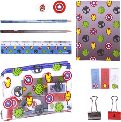 Avengers schrijfgerei-set 12-delig - 1 stuk