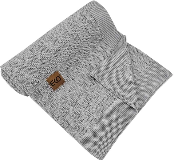 EKO bamboedeken Light Grey 80 × 100 cm