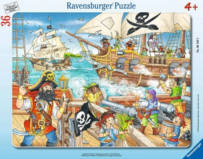 Ravensburger puzzel Slag op volle zee 36 stukjes