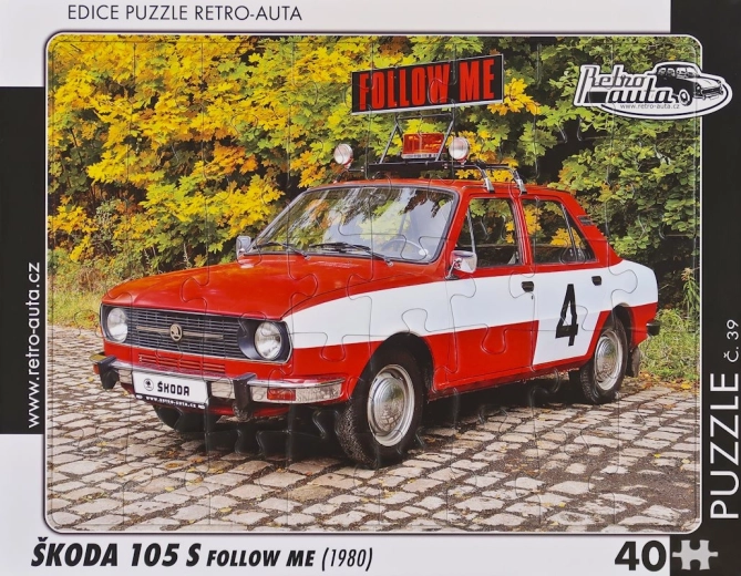 Retro Puzzel Škoda 105 S Follow Me 40 stukjes