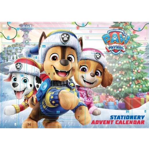 Paw Patrol adventskalender met kantoorbenodigdheden
