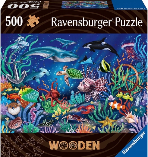 Houten puzzel Onderwaterwereld – 500 stukjes