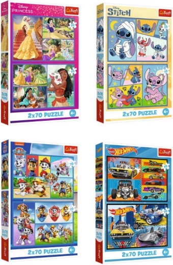 Puzzel 2×70 stukjes – diverse motieven