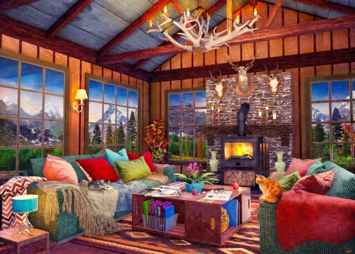 Puzzel Vakantiehuisje 500 stukjes BLUEBIRD