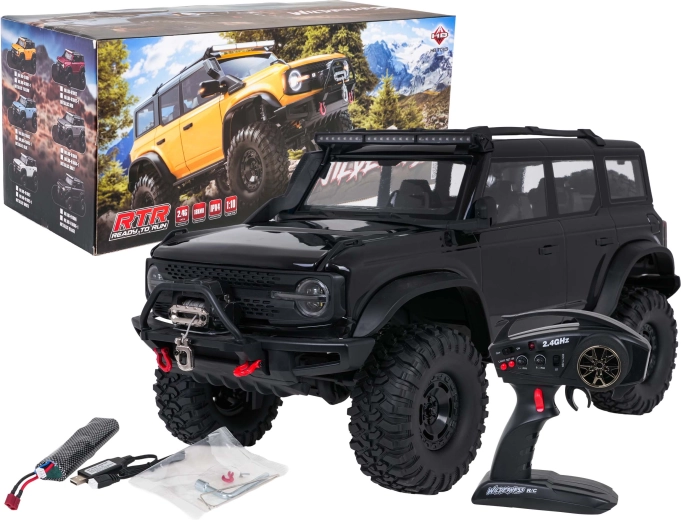 Op afstand bestuurbare terreinwagen Wilderness 1:10 zwart