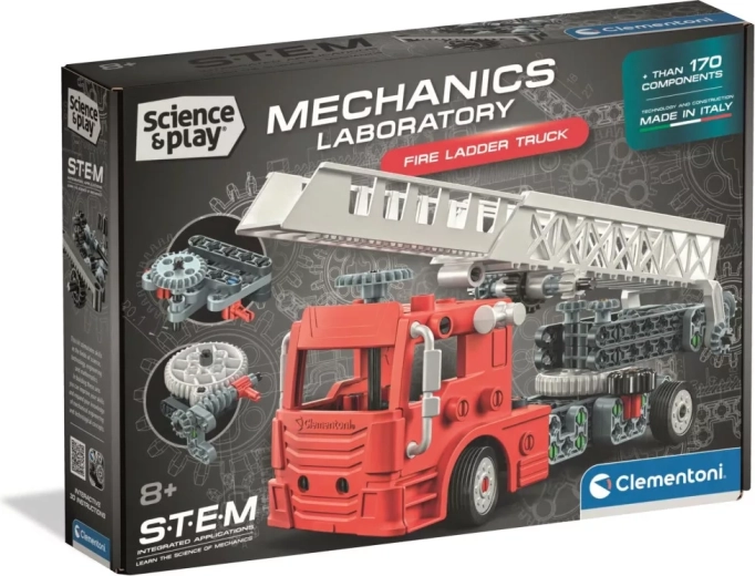 Clementoni Science&Play Mechanisch laboratorium Brandweerwagen met ladder