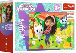 puzzel 20 minimaxi Gabby’s Poppenhuis, 20 stukjes, vanaf 3 jaar, Trefl