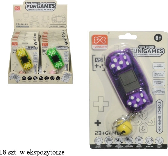 Elektronisch spel aan sleutelhanger - 1 stuk