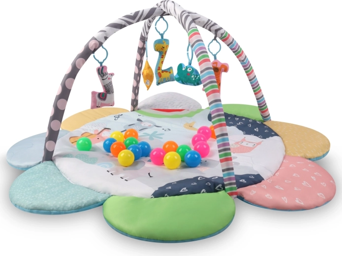 TinyMini educatieve speelmat 2-in-1 bloem Zoo