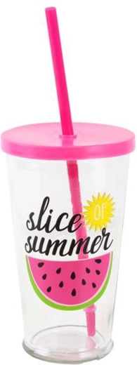 Glas met rietje Toro Fruit 450 ml