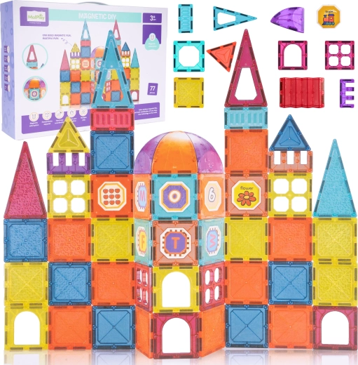 Magnetische 3D bouwset – 77 stuks