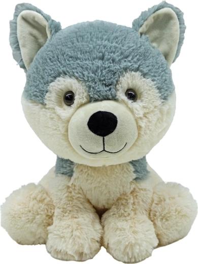 Pluchen huskyhond 30 cm – ecologische knuffel voor baby’s