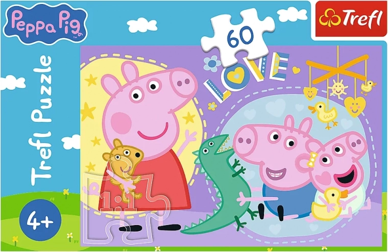 puzzel 60 stukjes – het blije varkentje – Peppa Pig