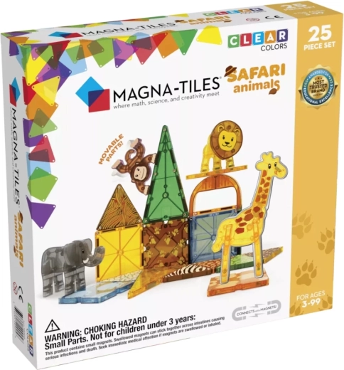 Magna-Tiles safari dieren magnetische bouwset 25 onderdelen
