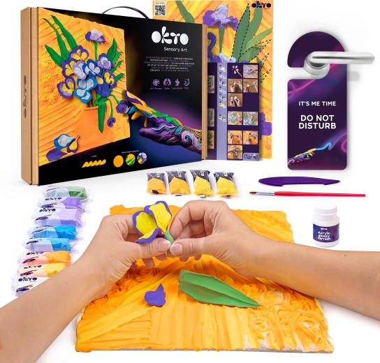 OKTO Sensoty Art creatieve set Irissen 30 × 40 cm
