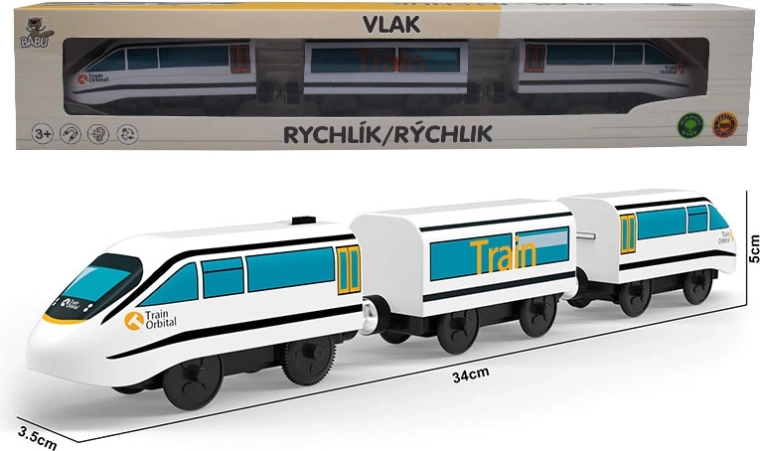 BABU batterij-aangedreven sneltrein met wagons