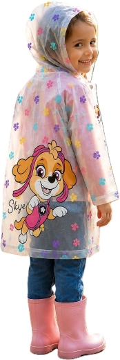 Transparante kinderregenjas Paw Patrol Skye – Maat: 110-116