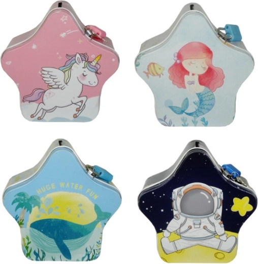 Metalen spaarpot ster voor kinderen