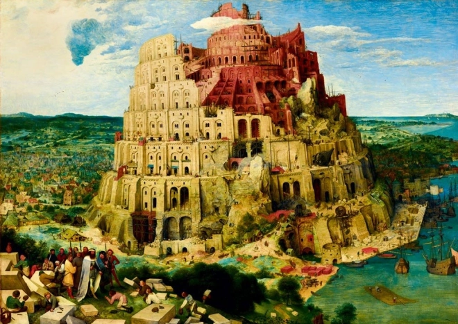 Puzzel Bouw van de Toren van Babel 1000 stukjes
