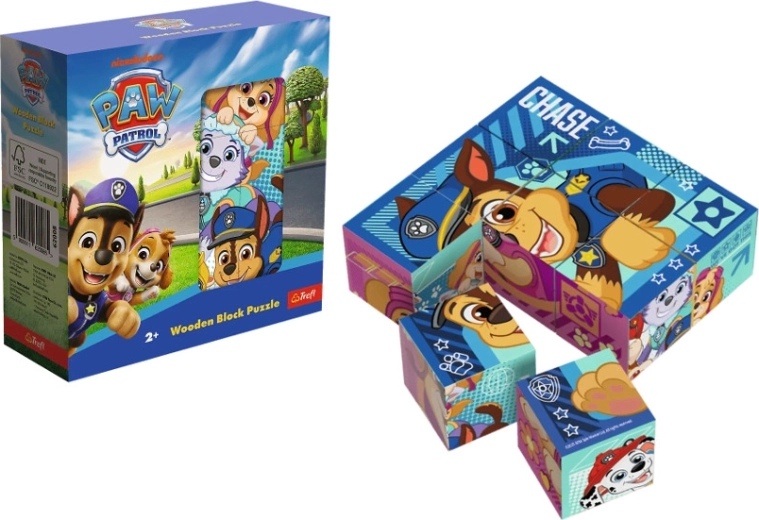 Houten blokpuzzel Paw Patrol