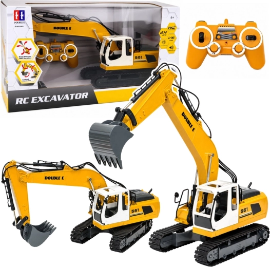 RC rupsgraafmachine met afstandsbediening 1:16 met licht en geluid - 1 stuk
