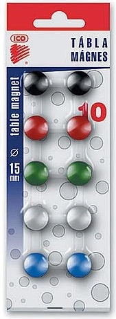 Magneten 15 mm, set van 10 stuks