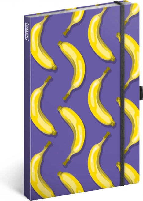 Notique gelijnde notitieboek Bananen 13 × 21 cm