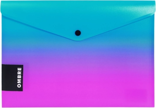 Documentenmap met drukknoop A5 ombre roze