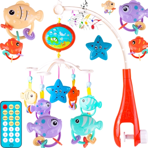 Mobiel voor ledikant met afstandsbediening Waterkoninkrijk