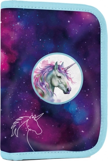 Školní penál OXY GO Unicorn met 2 kleppen, leeg